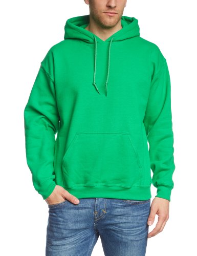 Gildan Herren Adult 50/50 Cotton/Poly. Hooded Sweat Sweatshirt, Grün (Irish Green), Small (Herstellergröße: S)