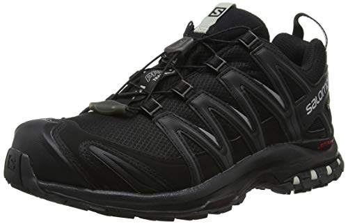 Salomon Damen XA Pro 3D GTX,Trailrunning-Schuhe,Wasserdicht,Schwarz (Black/Black/Mineral Grey),Größe: 40