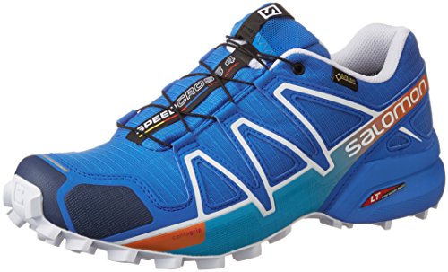 Salomon Herren Speedcross 4 GTX Trailrunning-Schuhe, Blau (Bright Blue/Union Blue/White),46 EU