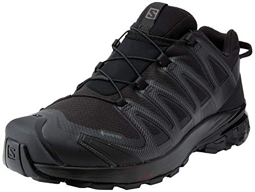 Salomon Herren XA PRO 3D V8 GTX, Leichte Schuhe für Trail Running und Wandern, Wasserdicht, Schwarz (Black/Black/Black), 41 1/3 EU