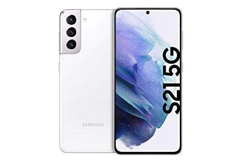 Samsung Galaxy S21 5G, Android Smartphone ohne Vertrag, Triple-Kamera, Infinity-O Display, 128 GB Speicher, leistungsstarker Akku, Phantom White