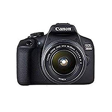 Canon EOS 2000D Spiegelreflexkamera mit dem Objektiv EF-S 18-55 IS II Kit