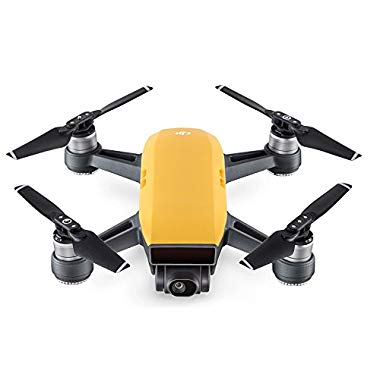 DJI Spark - Mini-Drohne mit max. Geschwindigkeit von 50 km/h, bis zu 2 km Übertragungsreichweite,1080p Videos mit 30 fps und 12 Megapixel Fotos - Gelb (SINGLE)