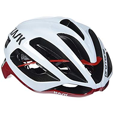 Kask Protone Rennradhelm - Helme (Weiß/Rot)