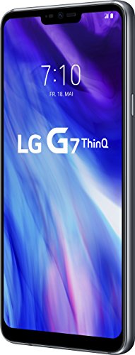 LG G7 ThinQ Smartphone (15,47 cm (6,1 Zoll) FullVision LCD Display,64GB interner Speicher,4GB RAM,einstellbare Notch,IP68,MIL-STD-810G,Android 8.0) Platinum Grau