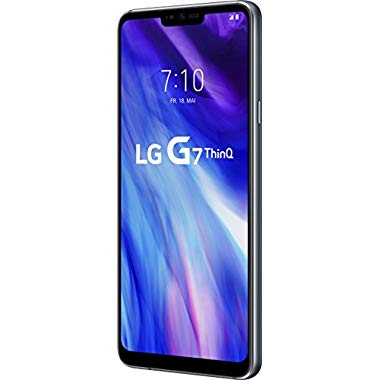 LG G7 ThinQ Smartphone (15,47 cm (6,1 Zoll) FullVision LCD Display,64GB interner Speicher,4GB RAM,einstellbare Notch,IP68,MIL-STD-810G,Android 8.0) Platinum Grau