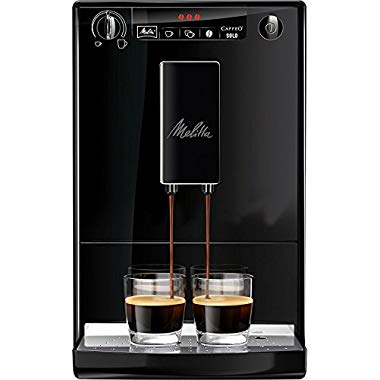 Melitta Caffeo Solo E950-222 Schlanker Kaffeevollautomat mit Vorbrühfunktion (Pure Black)