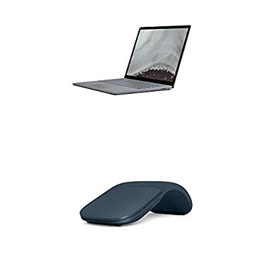 Microsoft Surface Laptop 2,34,29 cm (Laptop (Intel Core i5,8GB RAM,128GB SSD,Win 10 Home) Platinum + Surface Arc Maus Kobalt Blau)