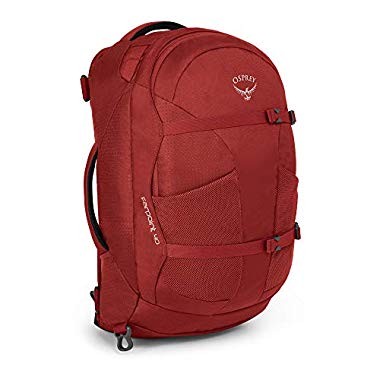 Osprey Farpoint 40 Reisetasche für Männer - Jasper Red (S/M)