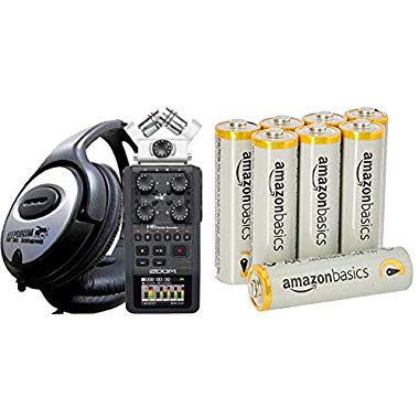 Zoom H-6 - Handy Recorder - MP3 - Wave Recorder - NEU & AmazonBasics Performance Batterien Alkali,AA,8 Stück (Design kann von Darstellung abweichen)