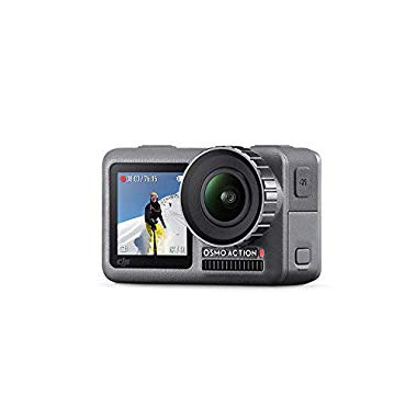 DJI Osmo Action Cam Digitale Actionkamera mit 2 Bildschirmen 11m wasserdicht 4K HDR-Video 12MP 145° Winkelobjektiv Kamera Schwarz