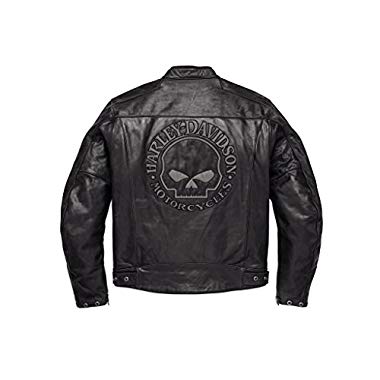 Harley-Davidson Reflective Skull Leder Jacke