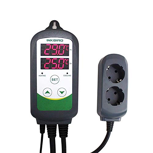 Inkbird ITC-308 Digitaler Temperaturregler mit fühler, Heizen Kühlen Temperaturschalter, 230V Thermostate