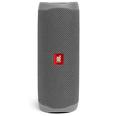 JBL Flip 5 Bluetooth Box (Wasserdichter, portabler Lautsprecher mit umwerfendem Sound, bis zu 12 Stunden kabellos Musik abspielen) grau