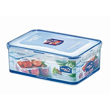 Lock & Lock HPL 826 Rechteckige Box, 2,6 l, Blau, transparent, Lebensmittelbehälter (248 mm, 180 mm, 93 mm) (2,6l)