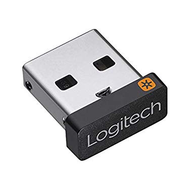 Logitech Unifying USB-Empfänger, Kabellose 2.4 GHz Verbindung, Kompatibel mit Logitech Unifying Mäusen und Tastaturen, Verbindet bis zu 6 Geräte Gleichzeitig, PC/Mac - Schwarz (Single)