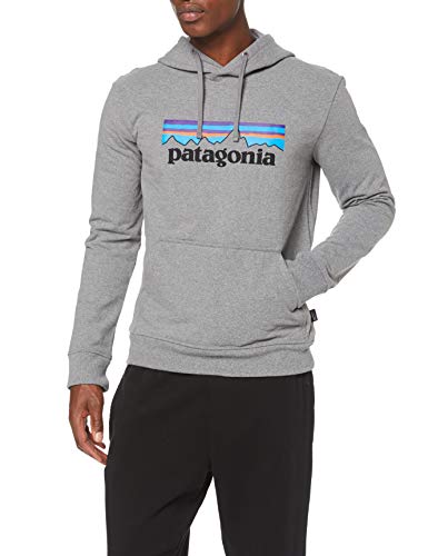 Patagonia Herren M's P-6 Logo Uprisal Hoody Sweatshirt, Grau (Gravel Heather), M