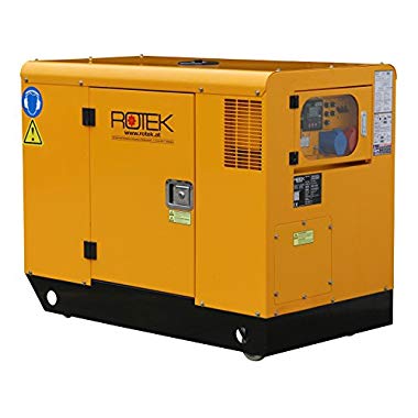 Rotek Schallgedämmter Diesel Stromerzeuger GD4SS-3-13000-ES (13,7 kVA / 11kW 400V 50Hz 3-phasig)