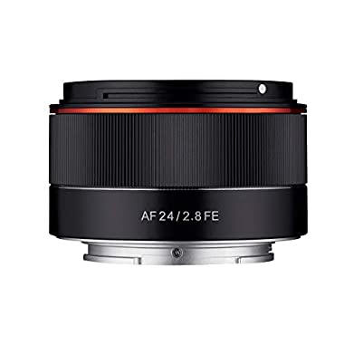 Samyang AF 24 mm /F2.8 FE - Vollformat 24mm Weitwinkel Festbrennweite Autofokus Objektiv für Sony E, FE, E-Mount, für Sony A9, A7, A6500, A6300, A6000, A5100, A5000, Nex Kameras
