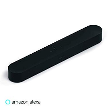 Sonos Beam Smart Soundbar, schwarz - Kompakte TV Soundbar für Fernsehen & Musikstreaming mit WLAN, Alexa Sprachsteuerung, Google Assistant & HDMI ARC - AirPlay kompatibler Musik- & TV Lautsprecher