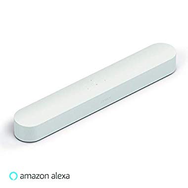 Sonos Beam Smart Soundbar, weiß - Kompakte TV Soundbar für Fernsehen & Musikstreaming mit WLAN, Alexa Sprachsteuerung, Google Assistant & HDMI ARC - AirPlay kompatibler Musik- & TV Lautsprecher