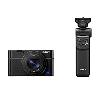 Sony RX100 VII Premium Kompakt Digitalkamera (schwarz + Bluetooth Handgriff)