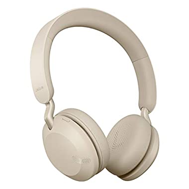 Jabra Elite 45h Kabellose On-Ear Kopfhörer - 50 Stunden Akkulaufzeit, faltbares, kompaktes Design - Duale Mikrofon-Anruftechnologie, gold beige