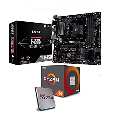 Memory PC Aufrüst-Kit Bundle AMD Ryzen 5 3600 6X 3.6 GHz, 32 GB DDR4, B450M Pro-VDH Max, komplett fertig montiert inkl. Bios Update
