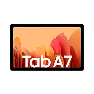 Samsung Galaxy Tab A7, Android Tablet, WiFi, 7.040 mAh Akku, 10,4 Zoll TFT Display, vier Lautsprecher, 32 GB/3 GB RAM, Tablet in Gold