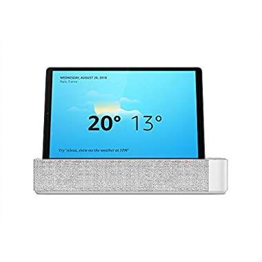 Lenovo Smart Tab M10 Plus Tablet, 10,3 Zoll Full HD, Prozessor MediaTek Helio P22T, 64 GB erweiterbar bis zu 256 GB, 4 GB RAM, WLAN + Bluetooth 5.0, 2 Lautsprecher, Android Pie, Platinum Grey, Alexa