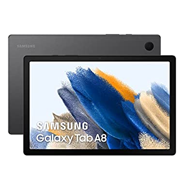 Samsung Galaxy Tab A8, Android Tablet, WiFi, 7.040 mAh Akku, 10,5 Zoll TFT Display, vier Lautsprecher, 32 GB/3 GB RAM, Tablet in Grau
